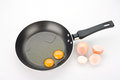 Free Yolks And Broken Eggs, Isolated Stock Photo - 5245110