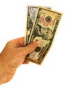 Free United States Dollars In Hand Stock Photography - 5247062