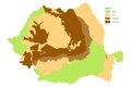 Free Relief Map Of Romania Stock Photos - 5253793