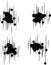 Free Four Design Grunge Ink Spot Stock Photos - 5254983