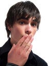 Free Silent And Amazed Young Man Royalty Free Stock Photos - 5269448