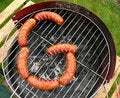 Free Sausages Create G Like GRILL Stock Photography - 5272862