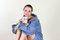 Free The Portrait Of A Young Woman With A Cup Royalty Free Stock Photos - 5274248