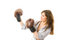 Free The Young Businesswoman Defends From Competitors Stock Photo - 5281800