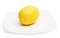 Free Yellow Lemon On White Ceramic Plate Royalty Free Stock Photo - 5291345