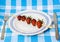 Free Strawberry Barbecue On Plate Stock Image - 5296641