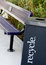 Free Recycle Box Next To Park Bench Stock Photos - 5298733
