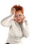 Free Headache Of Business Woman Stock Image - 5307221
