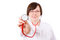 Free Female Doctor With Red Stethoscope, Isolated Royalty Free Stock Photo - 5316415