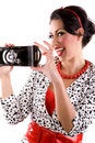 Free Woman With Retro Camera Royalty Free Stock Photography - 5336067