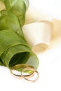 Free Wedding Rings And Tape Royalty Free Stock Photos - 5354188