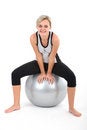 Free Woman In Gym Outfit Exercising Stock Image - 5357251
