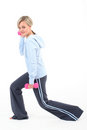 Free Woman In Gym Outfit Exercising Royalty Free Stock Photography - 5357507