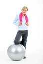 Free Woman In Gym Outfit Exercising Royalty Free Stock Photography - 5357627