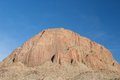 Free A Large Red Mountain On A Blue Sky Stock Photography - 5358732