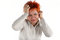 Free Headache Of Business Woman Royalty Free Stock Photos - 5369348