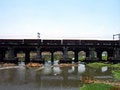 Free Transport Train Over Bridge Stock Photography - 5385482