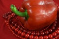 Free Red Paprika And Beads Stock Photos - 5389143
