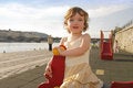 Free Playful Girl Rocking Stock Image - 5391301