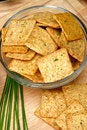 Free Sour Cream And Chive Flavored Crackers Royalty Free Stock Photography - 5397637
