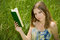 Free Romantic Girl With Book Stock Images - 5395744