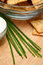 Free Chives With Crackers And Sour Cream Royalty Free Stock Photo - 5397585