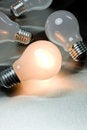 Free Series Of Lightbulbs Stock Photography - 5401352