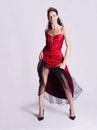 Free Young Woman In Red Dress Royalty Free Stock Images - 5406999