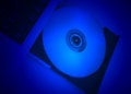 Free Disc Drive Cd-rom Blue Movie Stock Photography - 5410982