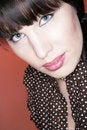 Free Brunette In A Brown Dress Royalty Free Stock Photos - 5412258