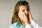 Free Girl With Band-Aid On Her Nose. Horizontal Royalty Free Stock Images - 5413139
