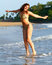 Free Jumping At The Beach Stock Image - 5417591