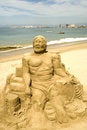 Free Figures Sculpted In Sand Royalty Free Stock Images - 5431179