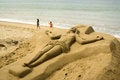 Free Christ Sculpted In Sand Royalty Free Stock Photography - 5431517