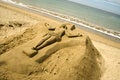 Free Christ Sculpted In Sand Royalty Free Stock Photos - 5431598