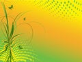 Free Floral Abstract Backdrop With Butterflies Royalty Free Stock Images - 5432769