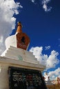 Free Tibet White Pagodas Stock Image - 5438501