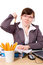 Free Angry Office Worker, Stressed But Isolated Stock Image - 5432371