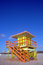Free Green And Yellow Lifeguard Tower In South Beach Royalty Free Stock Photo - 5440035