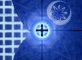 Free Blue Grid And Movement Royalty Free Stock Image - 5453906