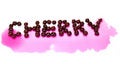 Free Word Cherry Made Of Cherry Stock Image - 5457811