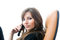 Free Beautiful Businesswoman With Phone Looking At Came Royalty Free Stock Image - 5459536