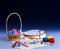 Free Basket With Yarn, Embroidery, Needle, Thimble Royalty Free Stock Photo - 5468175