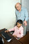 Free Grandfather And Grandson Sit By The Computer Stock Image - 5479651