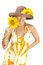 Free Happy Woman With Sunflower Royalty Free Stock Images - 5484619