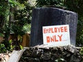 Free Employee Only Sign Royalty Free Stock Image - 5499356