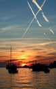 Free Sunset From The Adriatic Sea Royalty Free Stock Images - 5501059