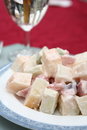 Free Appetizing Salad On A Plate With Cup Of Drinking Stock Image - 5503061