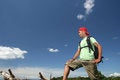 Free Hiking Man With Backpacking Stock Photo - 5527590
