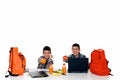Free Boys Doing Homework Stock Photography - 5528832